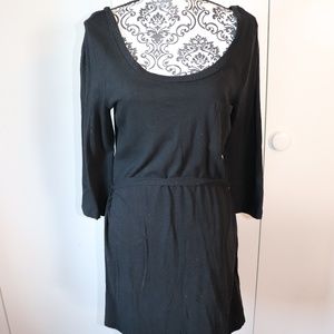 Knit Black Dress